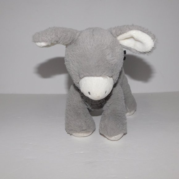 Carters 8" Plush Gray White Donkey Stuffed Baby Lovey - Picture 2 of 5